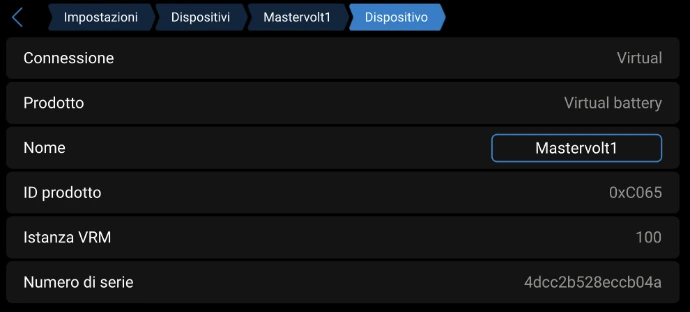 Informazioni di base su batteria virtuale mastervolt